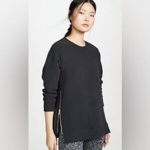 Varley manning double zip sweater size small